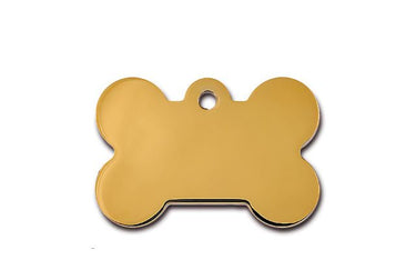 ID Tag Bone Brass - GOLD